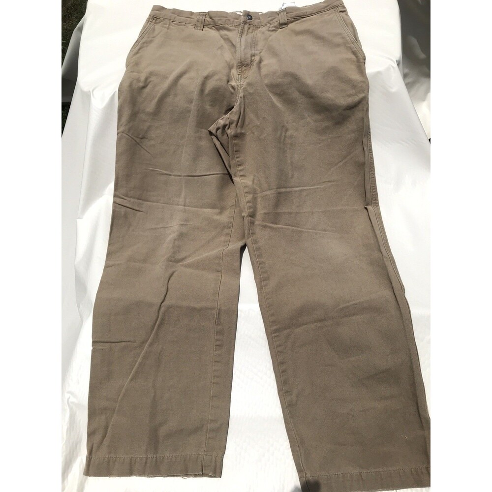 Columbia Mens Regular Fit Utility Pants Tan Khaki 34x30 Cotton Blend Stretch